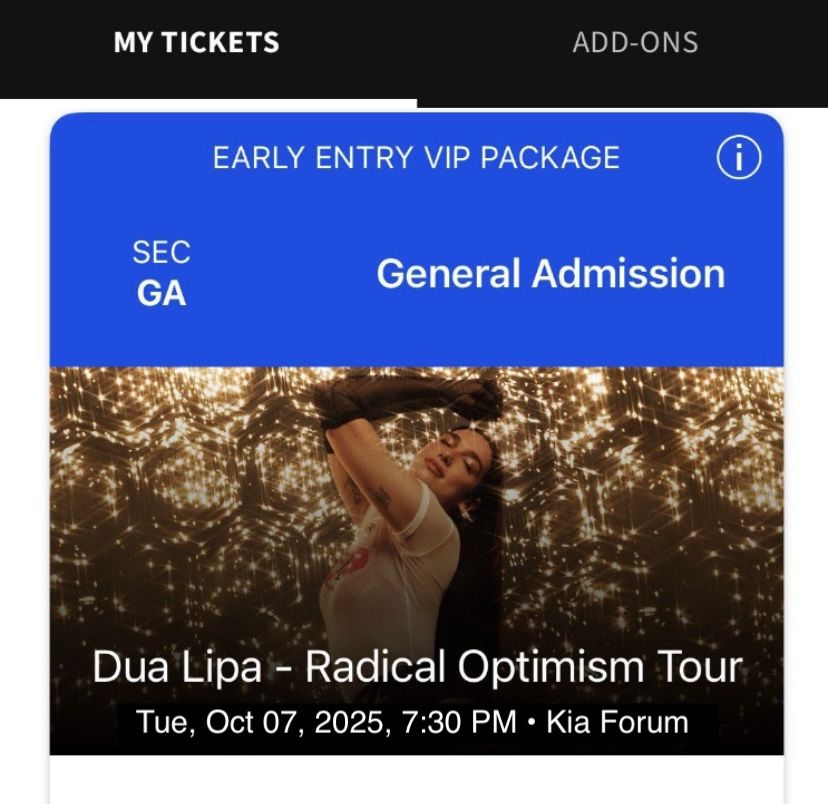 Dua Lipa | Tue, Wed