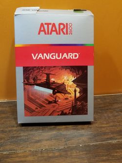 Atari 2600 Vanguard video game cartridge CIB