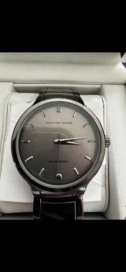 Geoffrey Beene Black Diamond Watch For Men