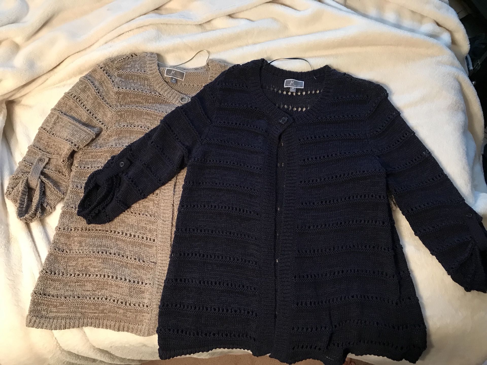 2 JM Collection sweaters, size M