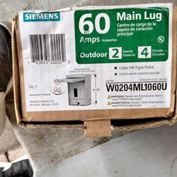60 amp Outdoor Main Lug