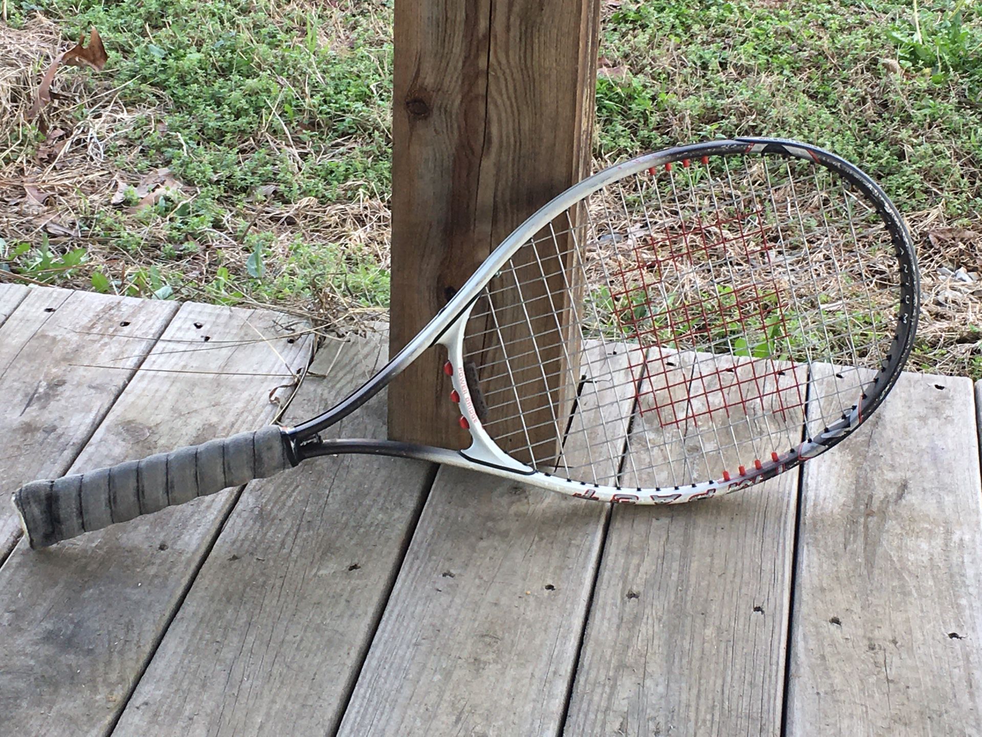 Wilson Tennis Racket Impact Soft Shock Titanium Power Bridge Racquet 4 3/8” Sports Outdoors Ball