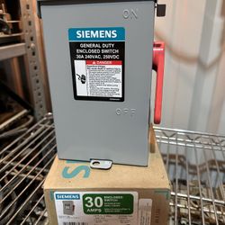 Siemens N3R 30 Amp 240v Fuse Disconnect Safety Switch 