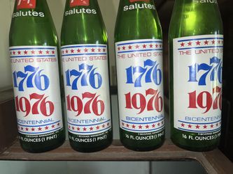 Vintage Commemorative 7UP Bottles - Bicentennial 1(contact info removed)