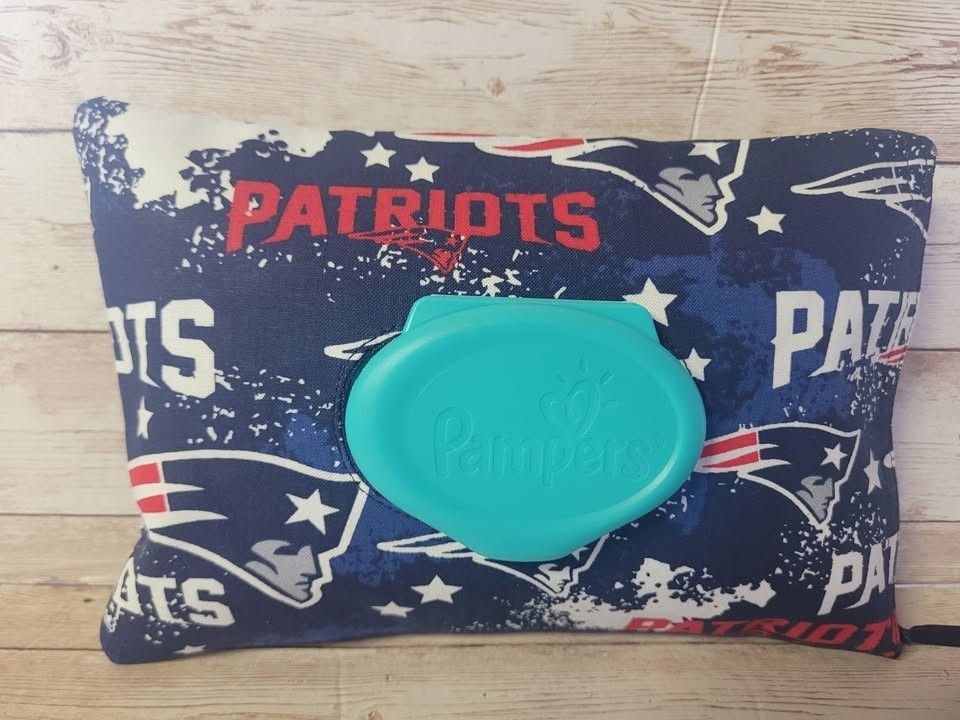 Patriots Pampers Wipes Cover 