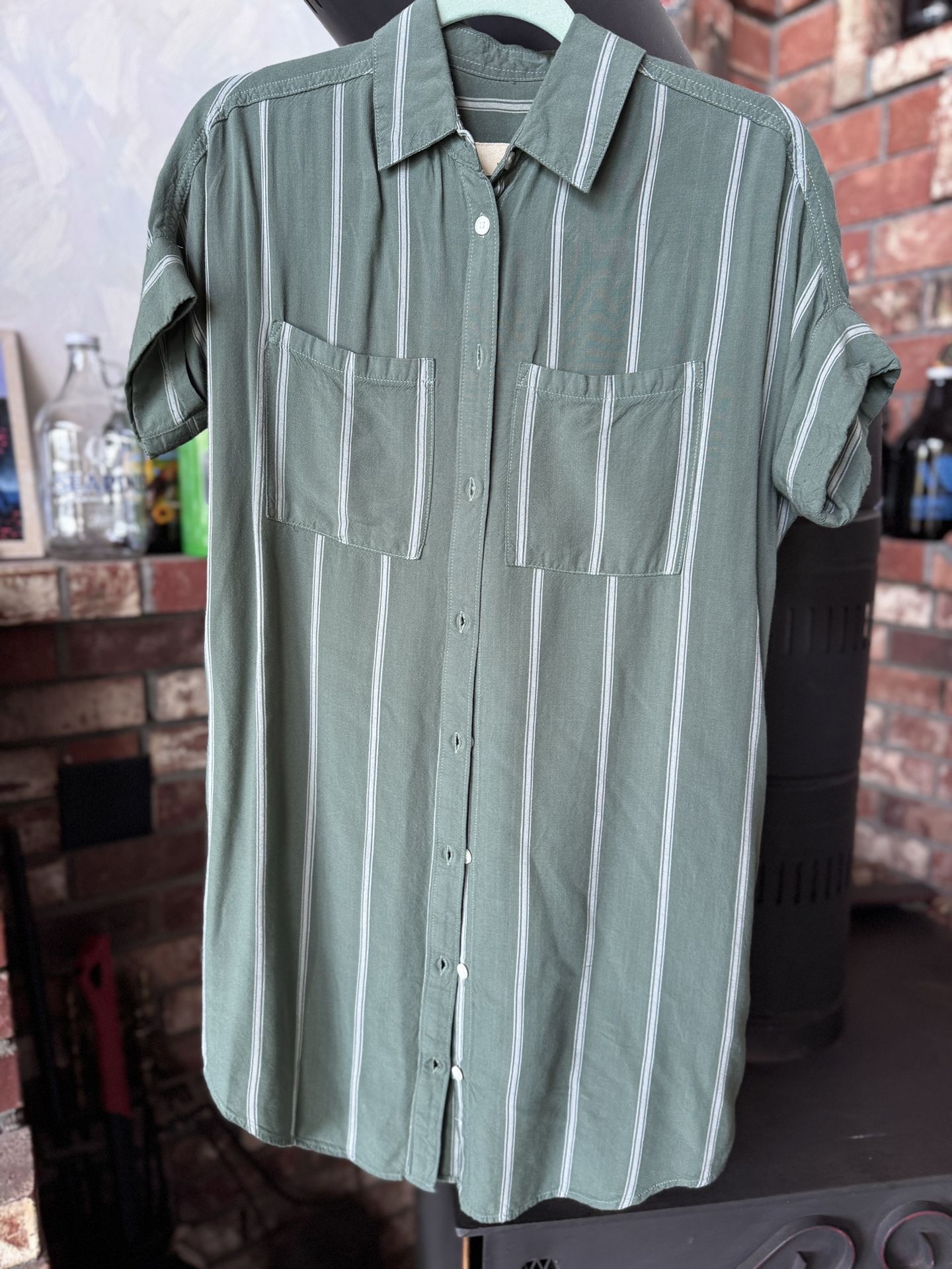 Women’s Long Button Down Top/dress