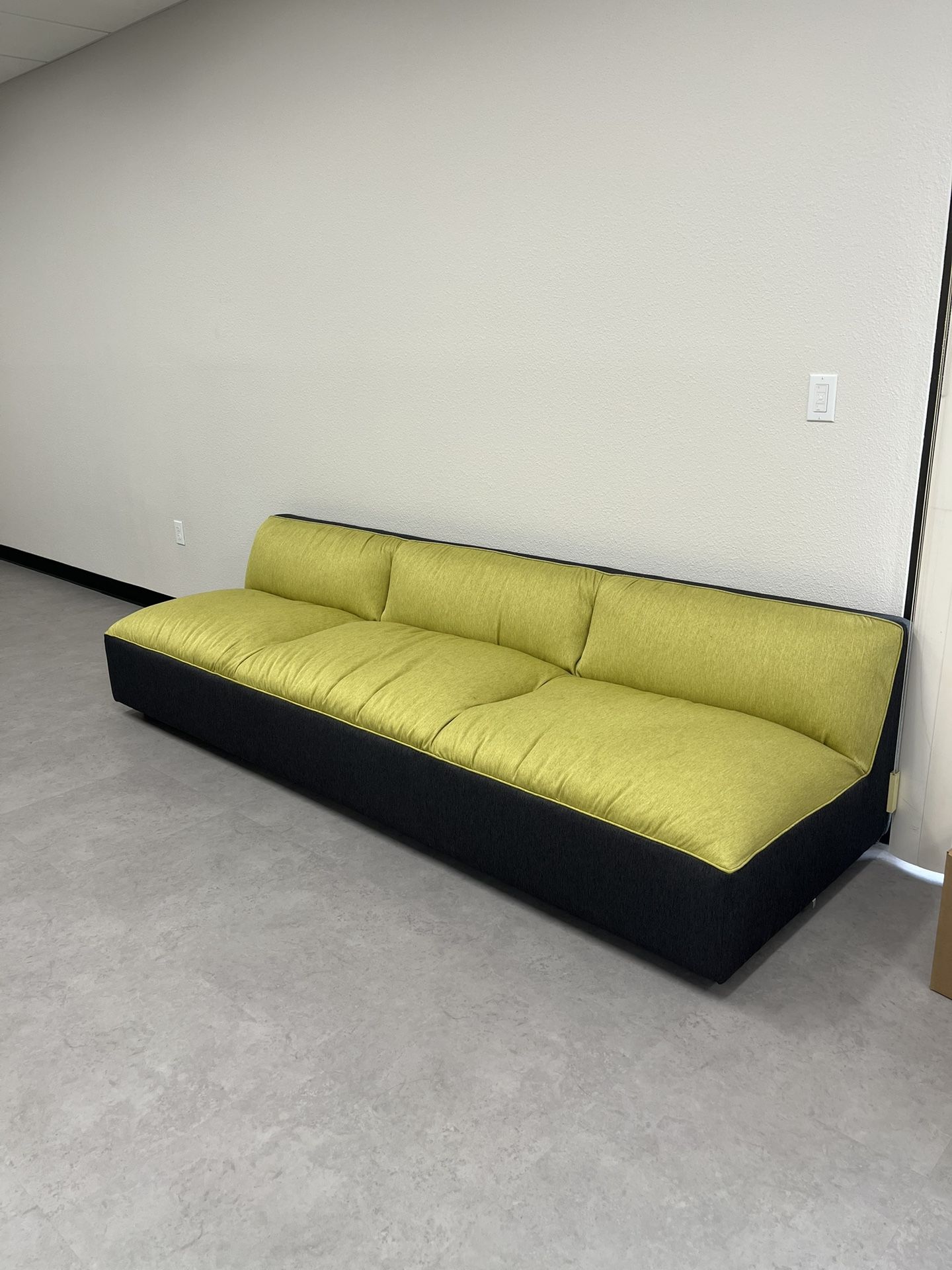 Chartreuse & Grey Couch