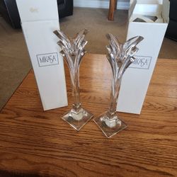 Crystal Candleholders 12 1/2"