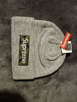 Grey x camo beanie new era