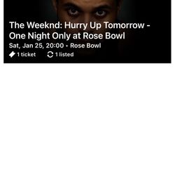 The weeknd rose bowl ticket 