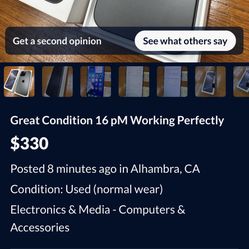 Great Condition 16 pM Working Perfectly 