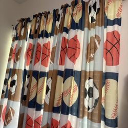 Sports curtain Set 4 Panels $20