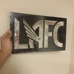 LAFC Soccer Metal Sign MLS