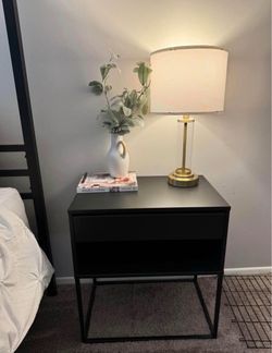 2 Black Nightstands