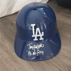 Todd Hollandsworth autographed helmet