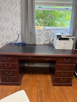 Wooden desk