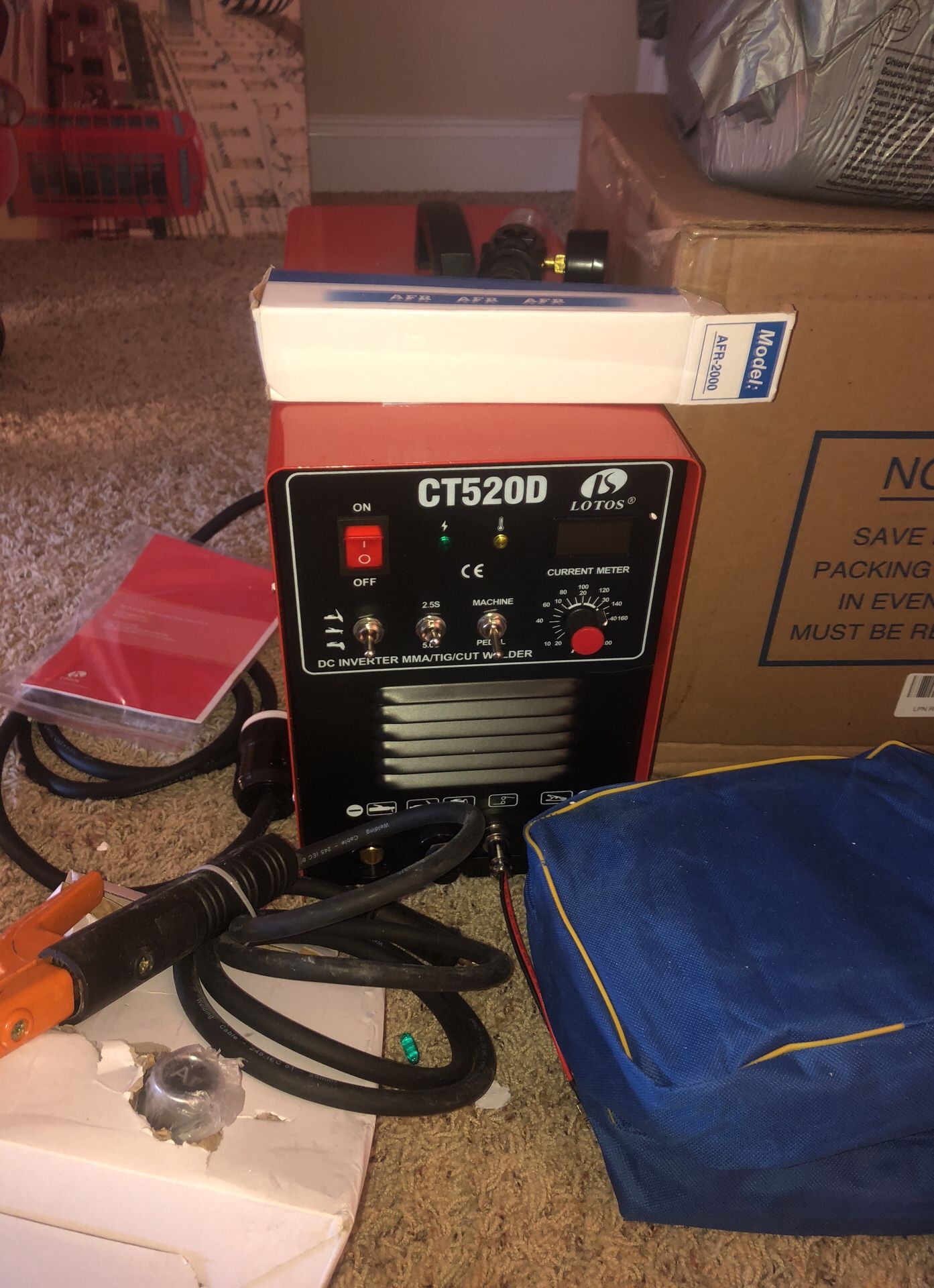 Brand new Lotus CT520D plasma cutter and TIG Welder 3-in-1 Welding Plasma Cutting TIG/Stick Welding 200 Amps Lotos CT520D Combo Machine