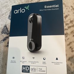 Arlo Essential Wireless Video Doorbell Bundle | Black (AVD2001B-100NA)