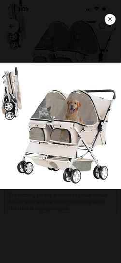 Double pet stroller