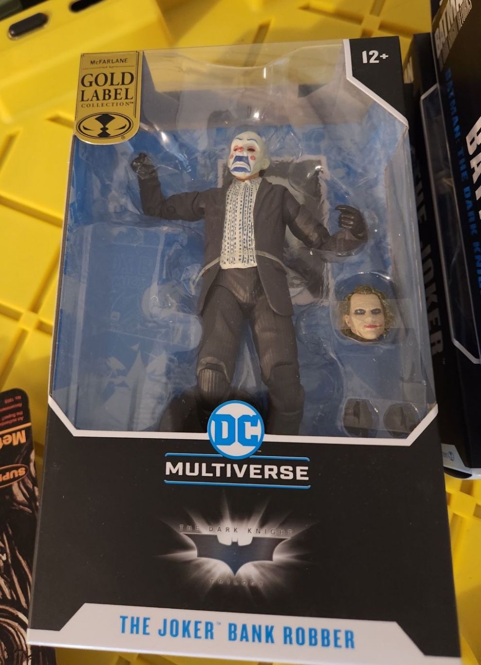 McFarlane DC Multiverse Dark Knight Trilogy The Joker Bank Robber Heath Ledger