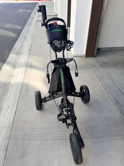EASEGO DZ 3-Wheel Folding Golf Push Cart – Excellent Condition