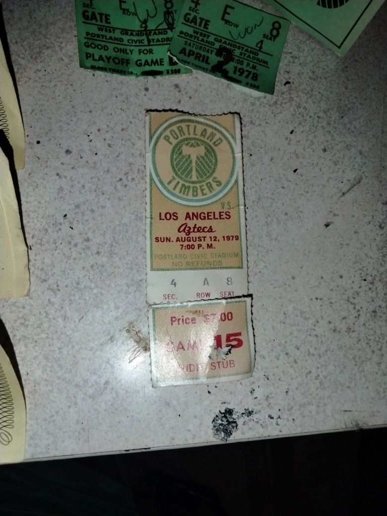 Timbers Ticket Stubs