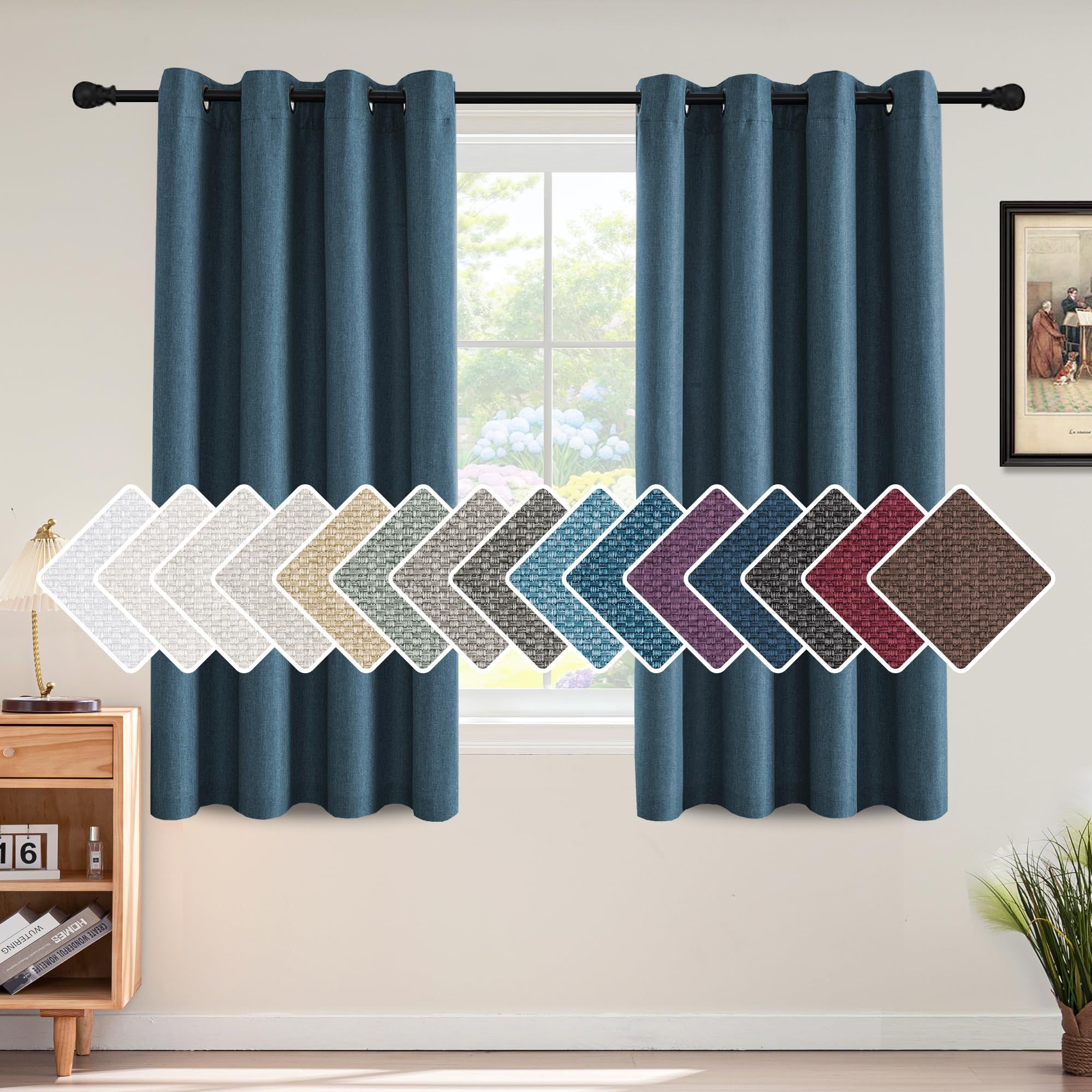 H. Versailtex Blackout Curtains 52x54, 2 Panels