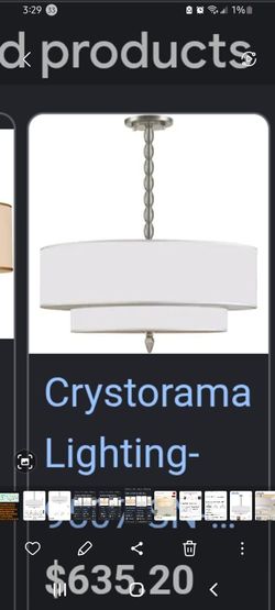 Gorgeous modern Crystorama chandelier with retro style. New in box. Big discounted price