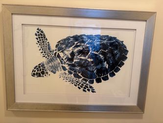 Framed Sea Turtle Art Print