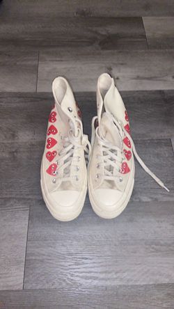 Converse Red Heart Shoes
