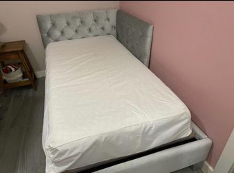 Mattress and Bedframe (twin size )