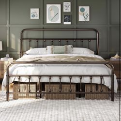  New King Sized Bed Frame Bronze