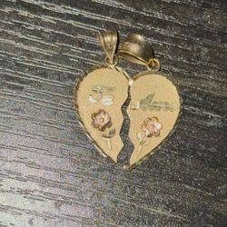 14k Gold ‘Te Amo’ Heart Pendant
