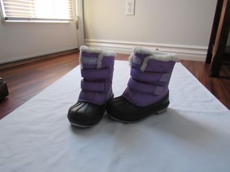 Girls Children's 10 Purple Snow Boots, Cat & Jack