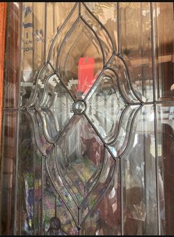 8 Ft Leaded Glass Doors