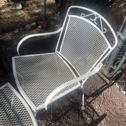 Four Metal Outdoor Chairs