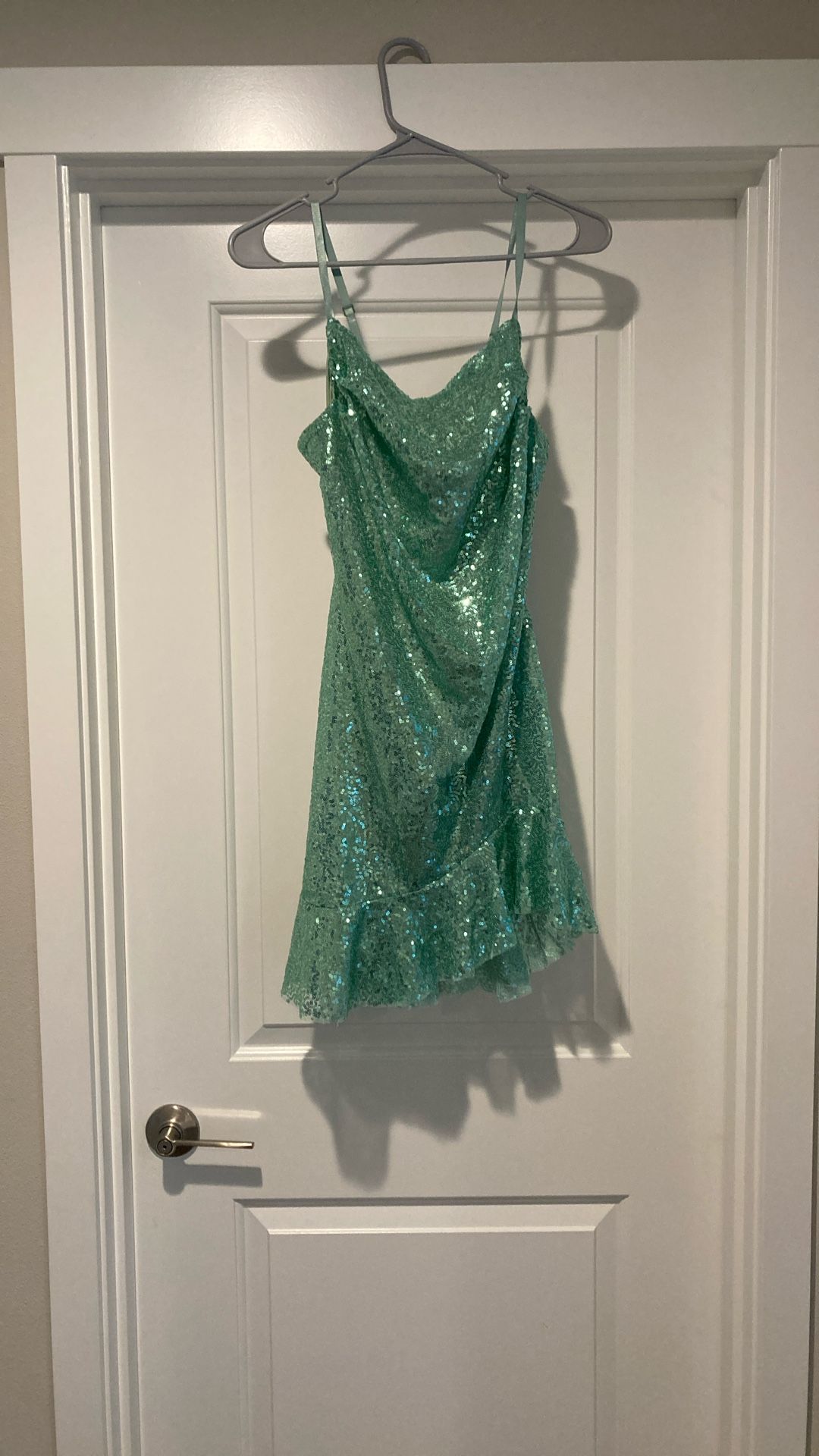 Light Bling Green Mermaid Dress