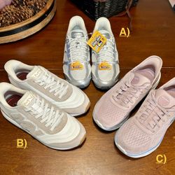 (3) SKECHERS Women’s (All Size 7.5)(1 NEW Mark Nason, 2 semi used Slip-Ins) Shoes
