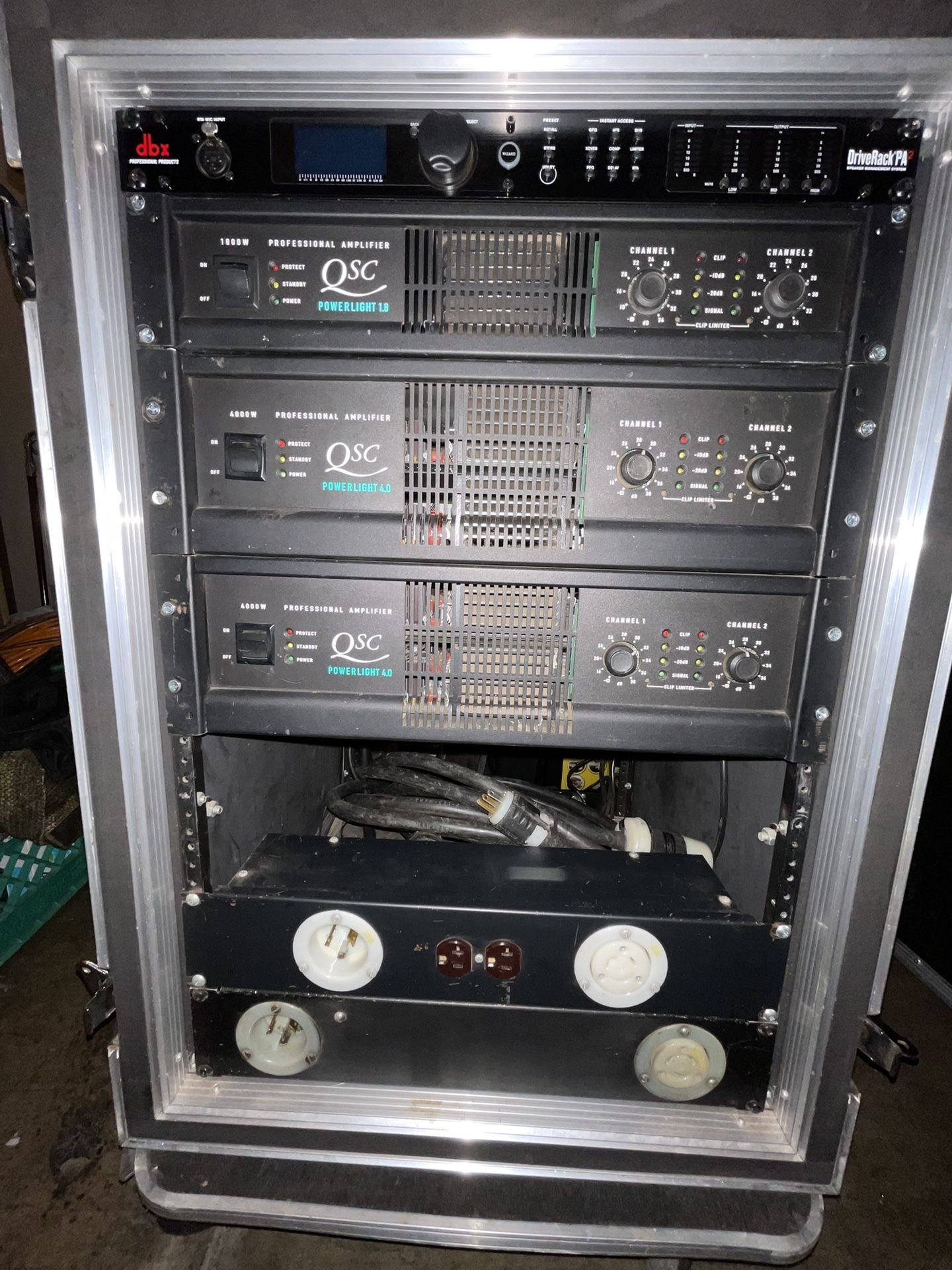 QSC PowerLight 4.0 Amplifiers – $650 Each or $1200 Pair – Serious Power!