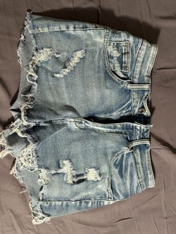 SHEIN denim shorts #denimshorts