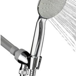 AKDY Chrome Round Rain Shower Head Handheld Shower Head 2-GPM (7.6-LPM)