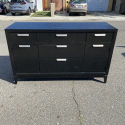 Large Black Buffet Cabinet Sideboard Dresser 