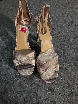 Micheal Kors! Snake Print Strappy Heeled Sandals Size 11