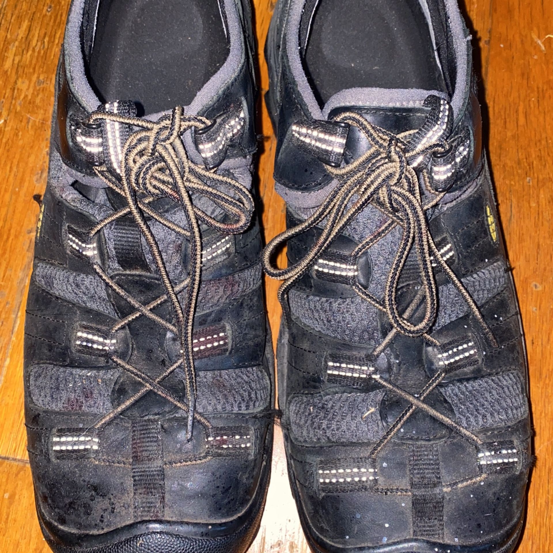 Black Hard Toe Hard Bottom, Work/Hiking Shoes