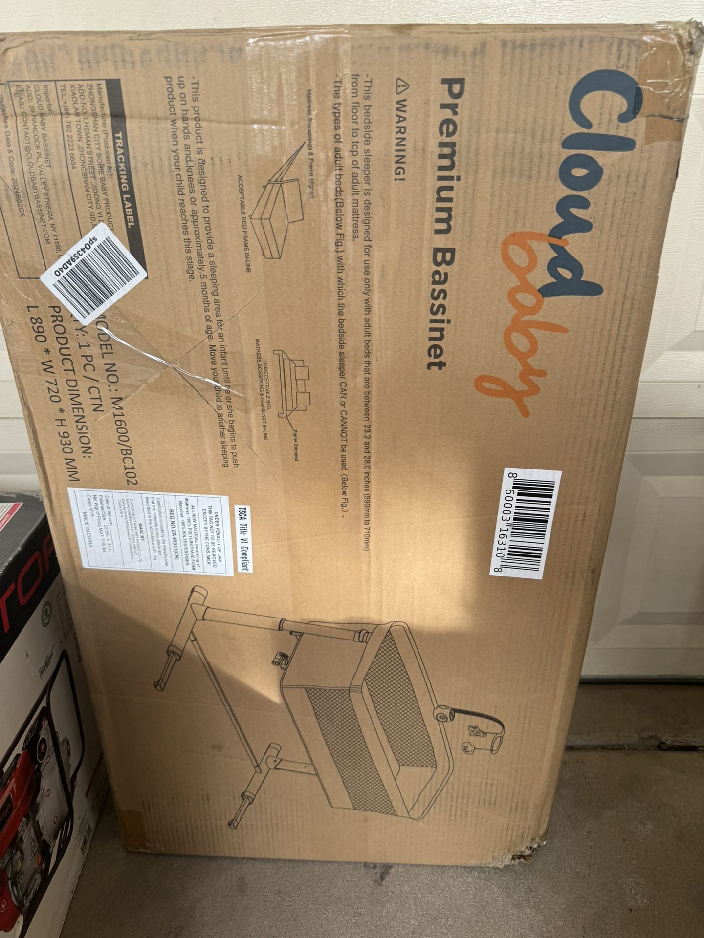 Bedside baby bassinet