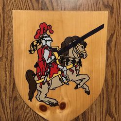 Hand Painted Wood Shield