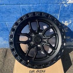 Arena   Hustle  A109 Wheels 17”5x5 (Jeep Wrangler JK/JL & Gladiator set of 5 wheels)