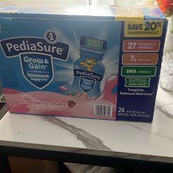 Pediasure Grow And Gain Pack 24 Strawberry  Shake 