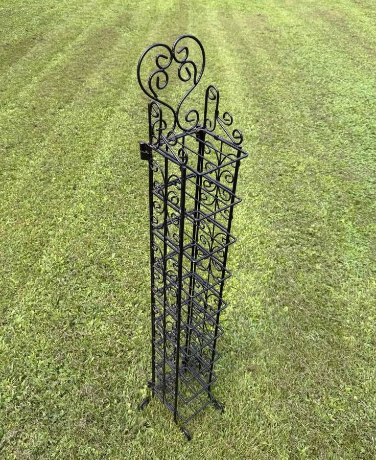 Vintage Narrow Space Folding Iron Plant Stand Knicknack Shelving Unit Ideal For Succulent Pots