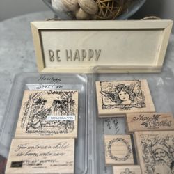 🎄 Christmas Rubber Stamp Set (Stampin' Up!) - Katy, TX 🎄 Price: $20 for the complete set ,Location: Katy, TX 77494
